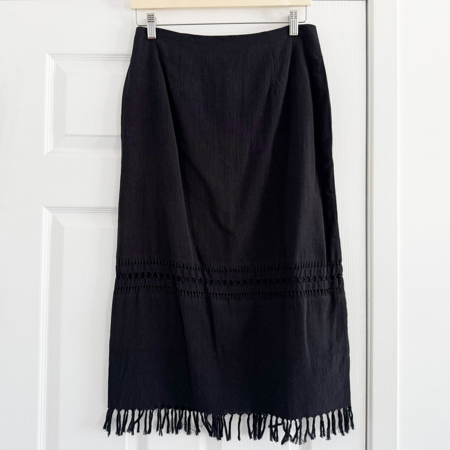 Mirth "Lombok" Cotton Skirt in Black, size Small