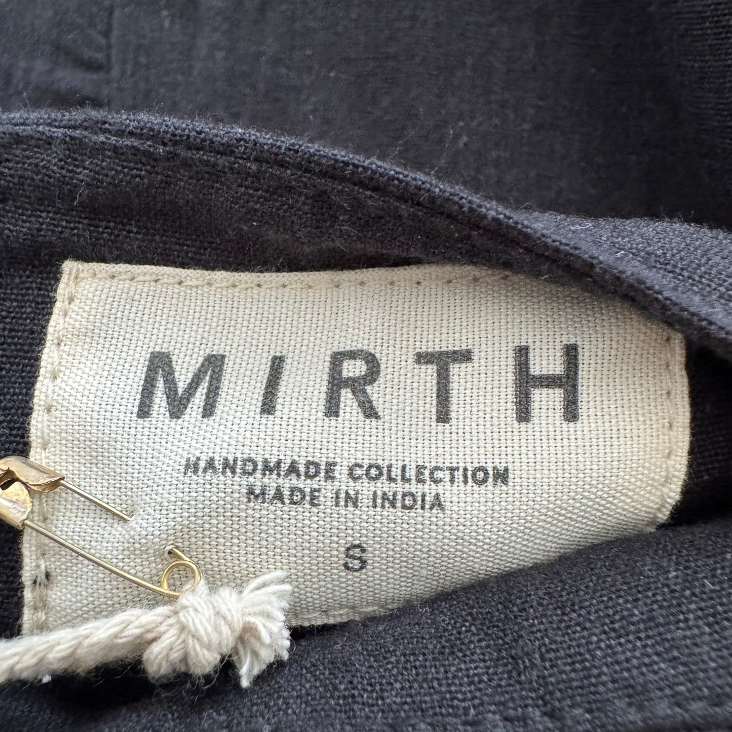 Mirth "Lombok" Cotton Skirt in Black, size Small
