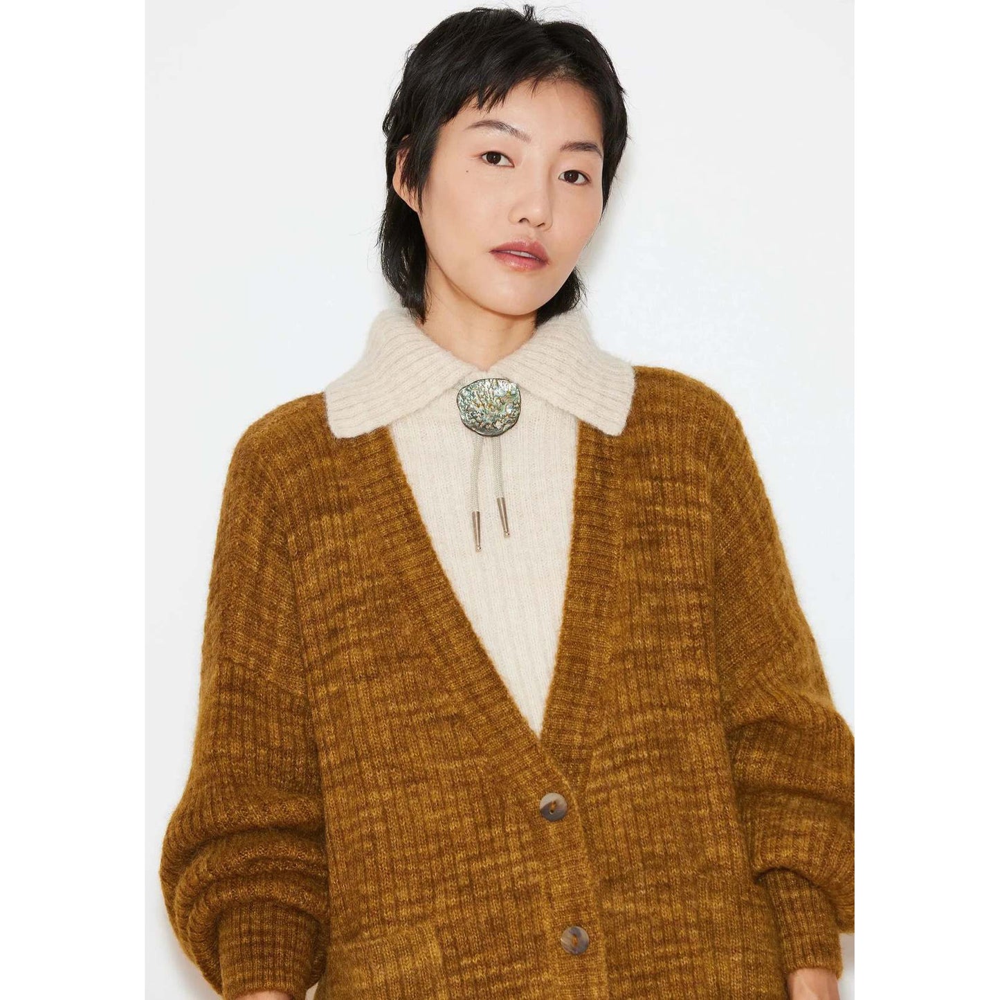 Misha & Puff "Verso" Cardigan in "Antique Brass", size M/L (fits like XL)