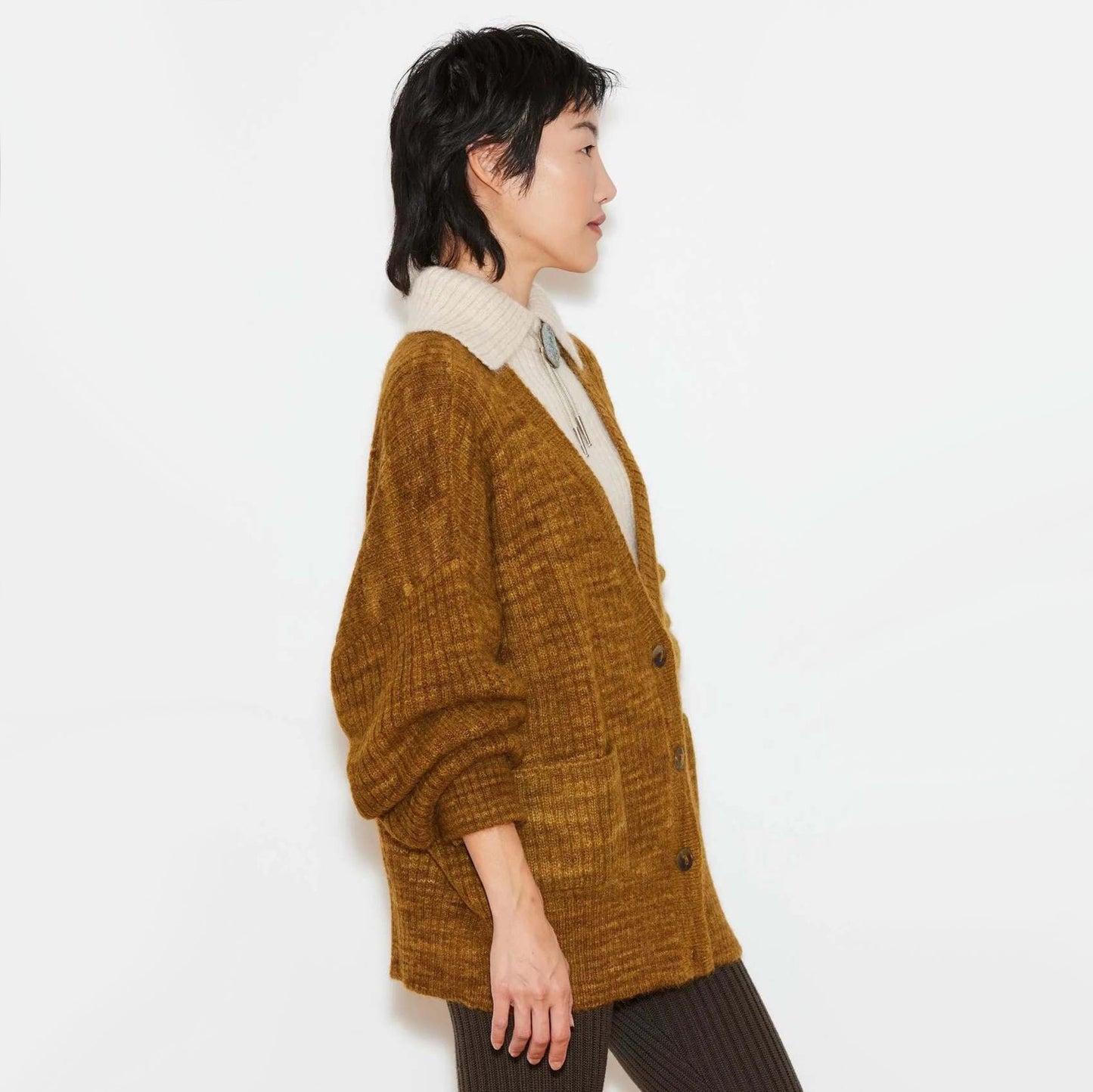 Misha & Puff "Verso" Cardigan in "Antique Brass", size M/L (fits like XL)