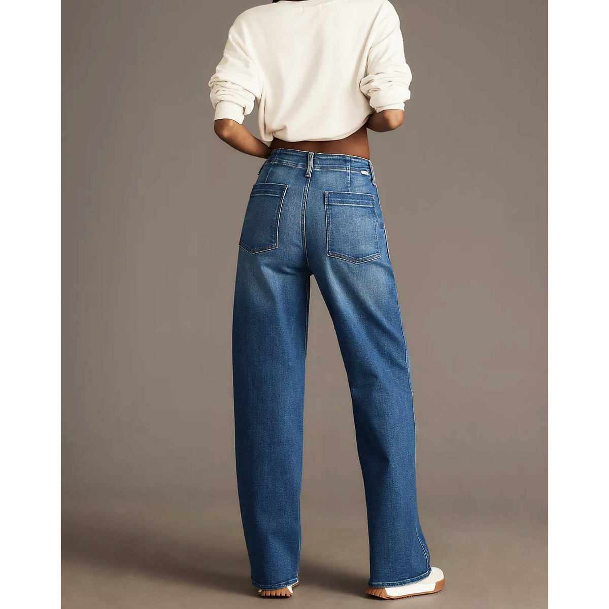 Mother "Major Zip Skimp" Jeans in "Work Hard Play Hard", size 25