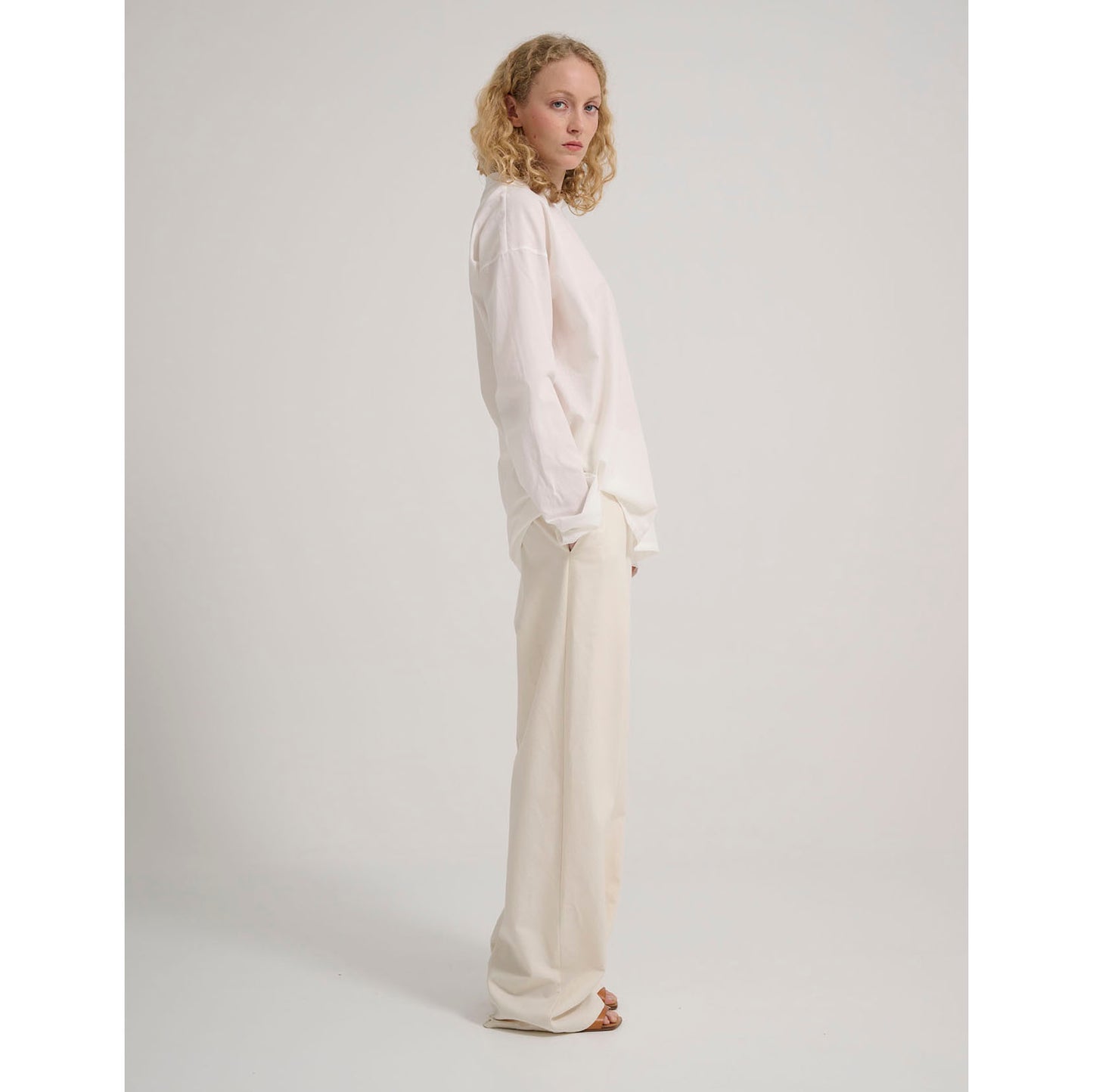 Monique Van Heist "Easy Pant" in Off White, size XL