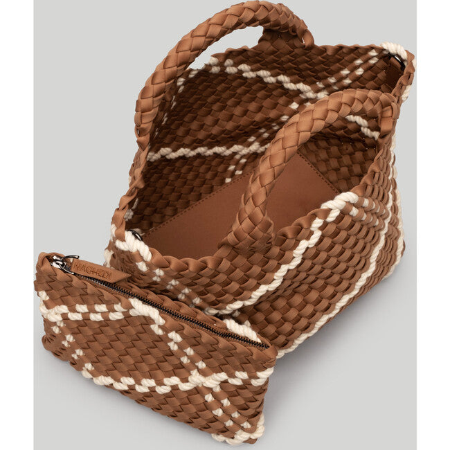 NAGHEDI Small "St. Barths" Rope Neoprene Tote Bag in "Cove"