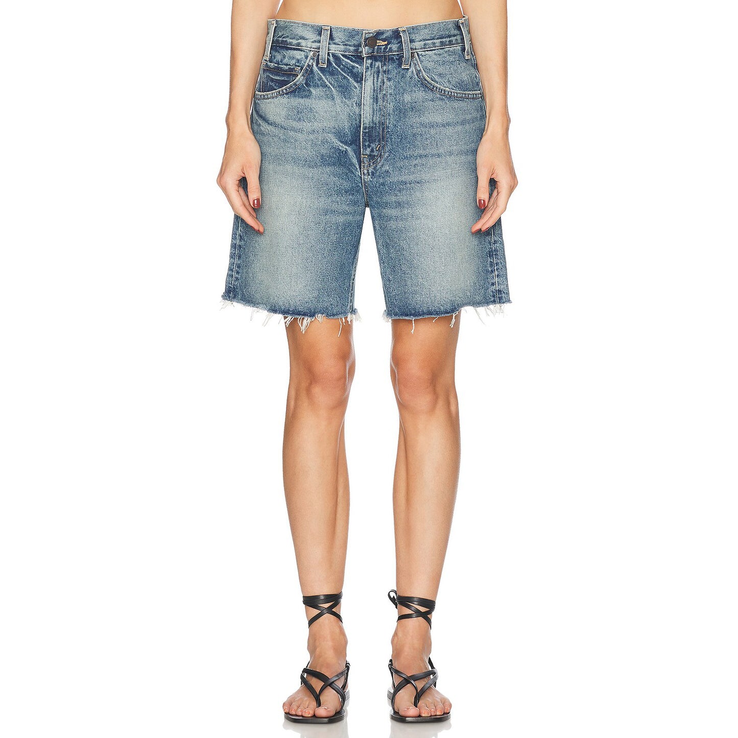 Nili Lotan "Russel" Denim Shorts in "Summer Wash", size 29