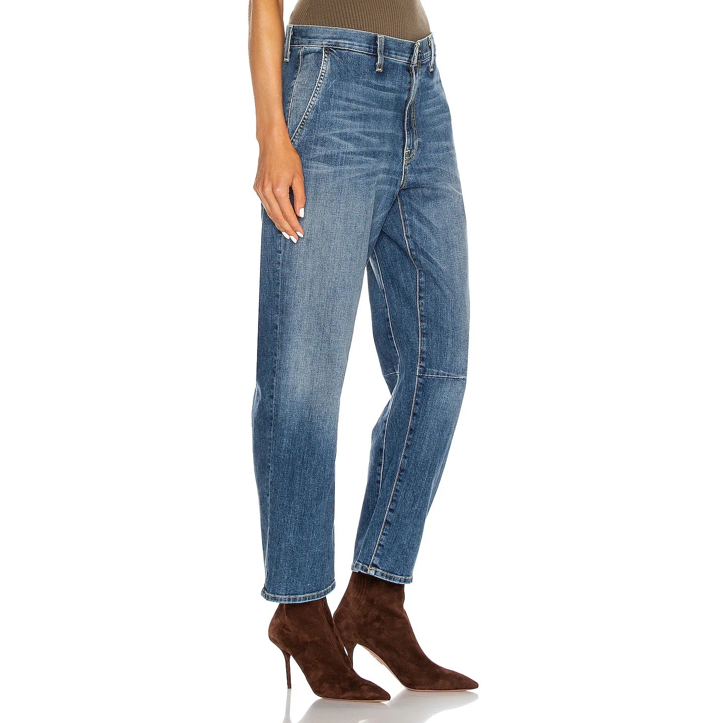 Nili Lotan Carpenter Jean in Classic Wash, size 29 (fits 29/30)