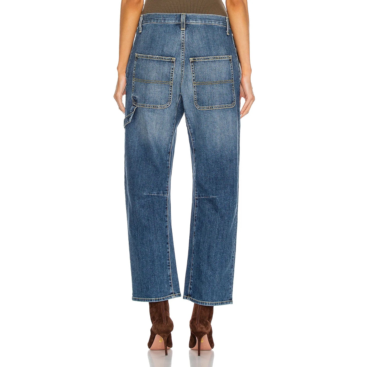 Nili Lotan Carpenter Jean in Classic Wash, size 29 (fits 29/30)