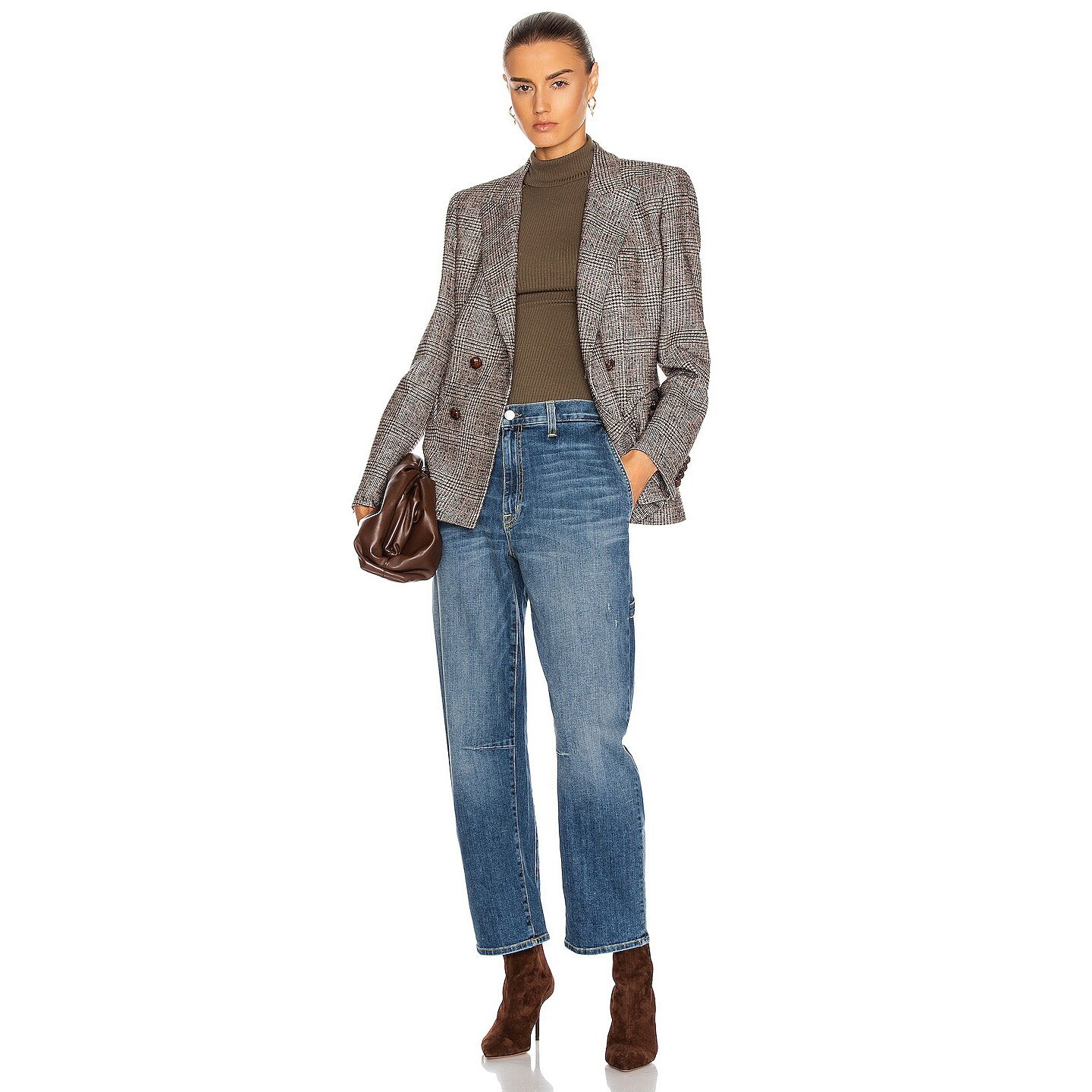Nili Lotan Carpenter Jean in Classic Wash, size 29 (fits 29/30)