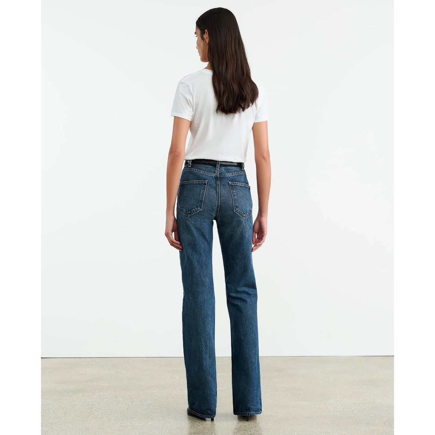 Nili Lotan "Joan" Jeans in "Simon Wash", size 28 (fits 27) **HEMMED**