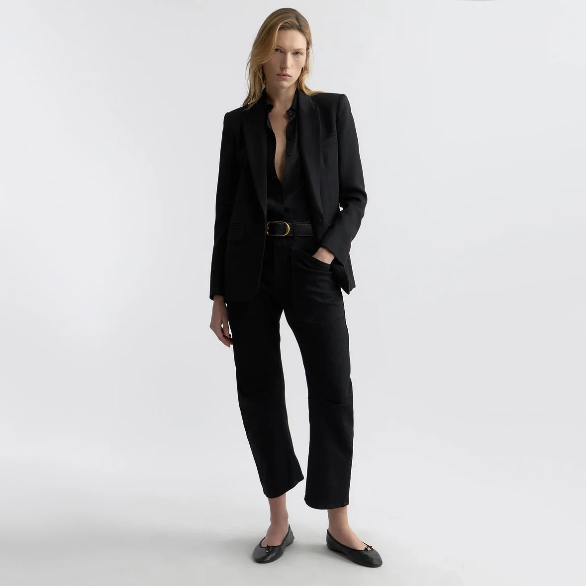 Nili Lotan "Shon" Jeans in "Black", size 24 (fits like 25)