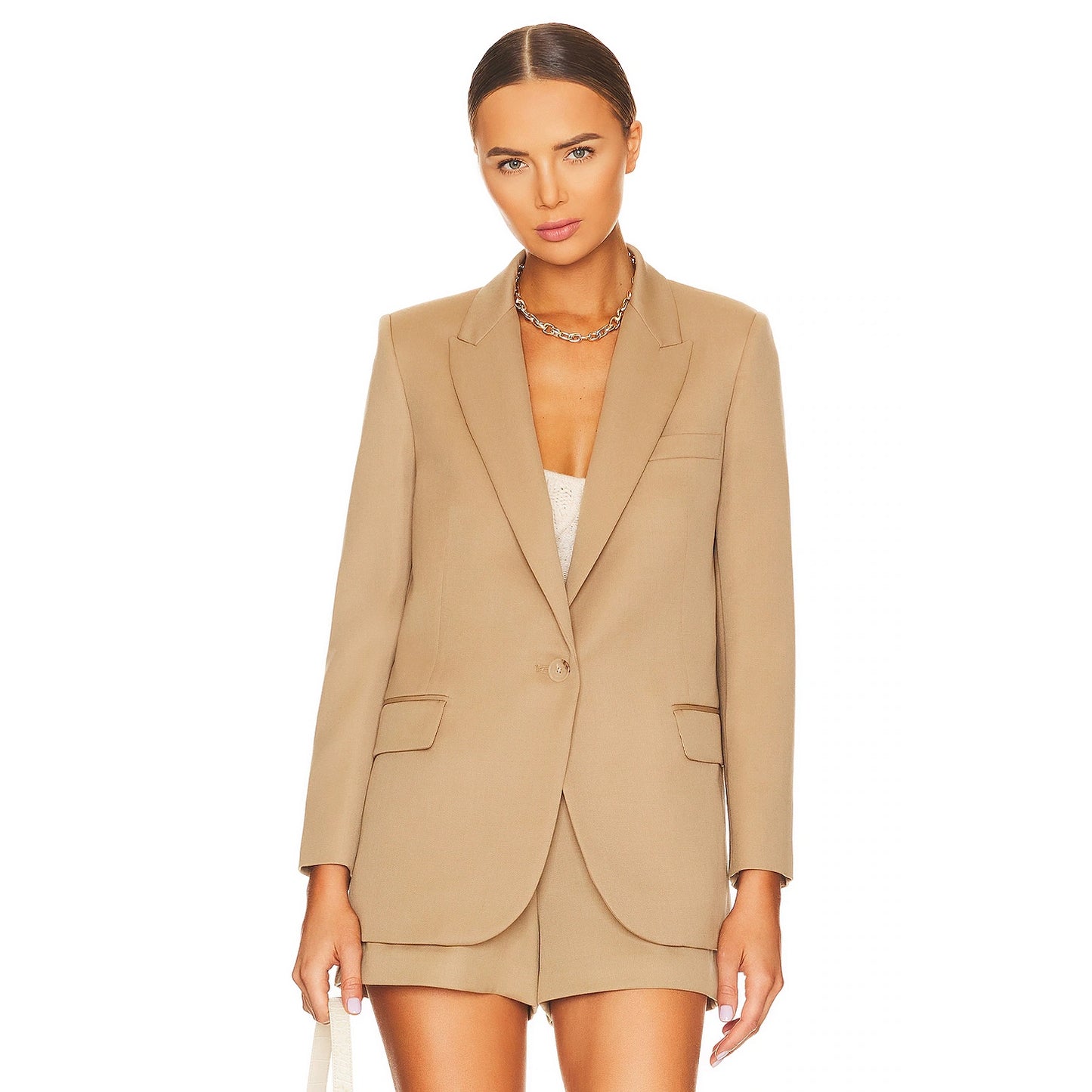 Nili Lotan "Diane" Blazer in Camel, size 0