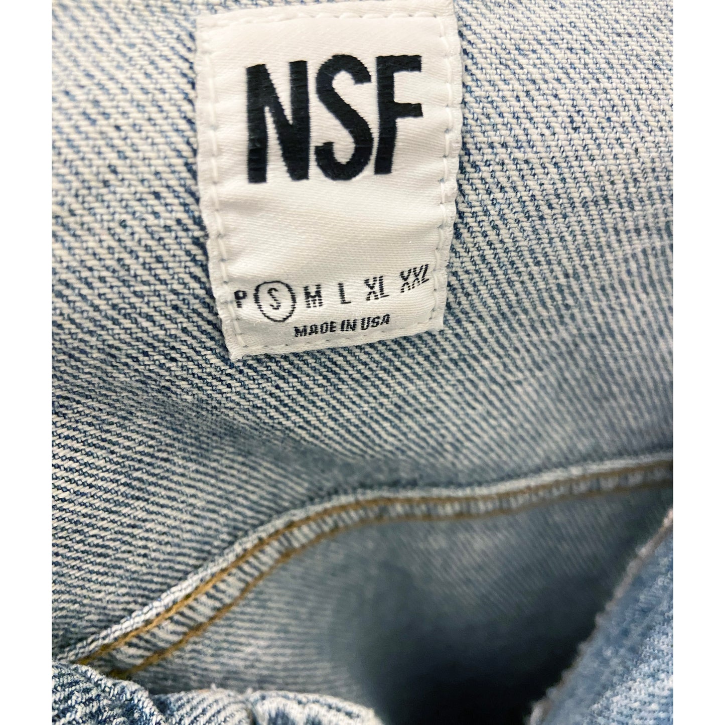 NSF "Welder" Denim Shirt/Jacket, size Small