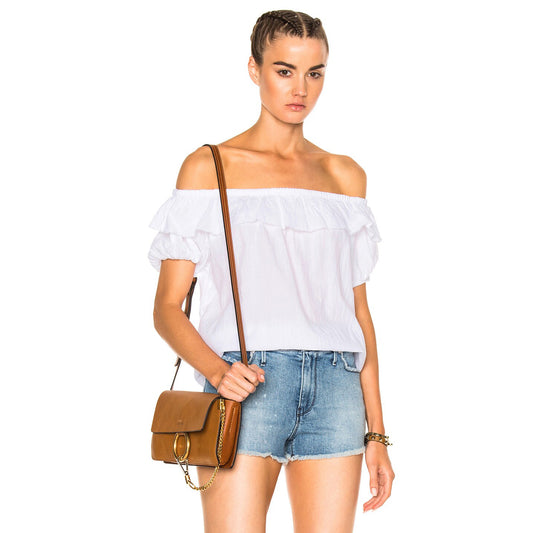 NSF "Kobi" White off the Shoulder top, size Medium