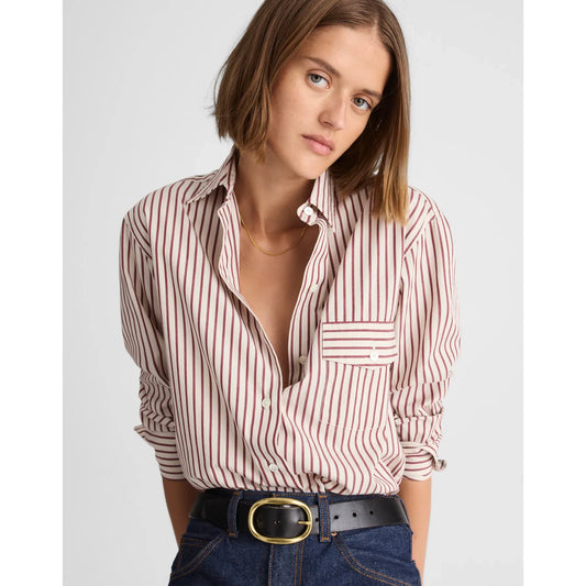 Alexa Chung x Madewell "Lou" Poplin Shirt in "Aroma", size Small
