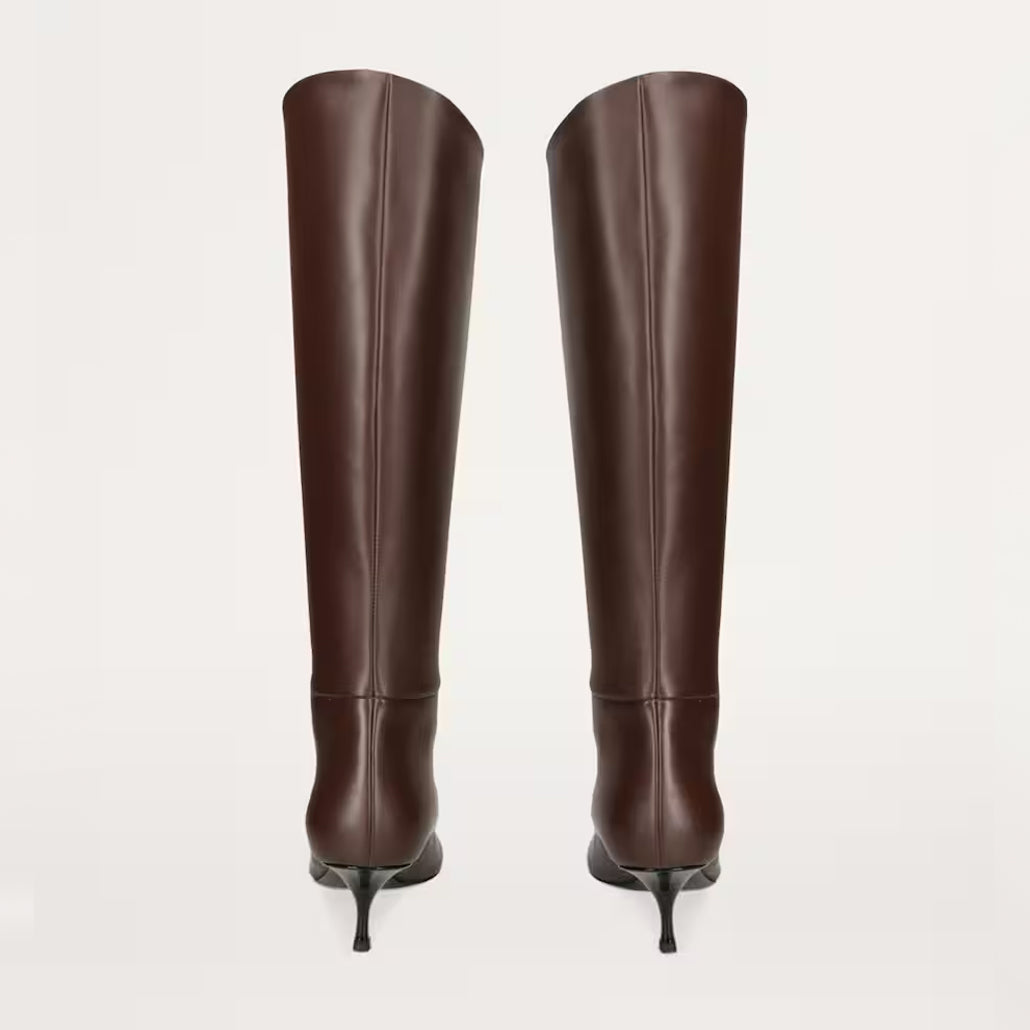 Neous "Rami Tubo" Knee-High 50mm Boots in Dark Brown, size 7
