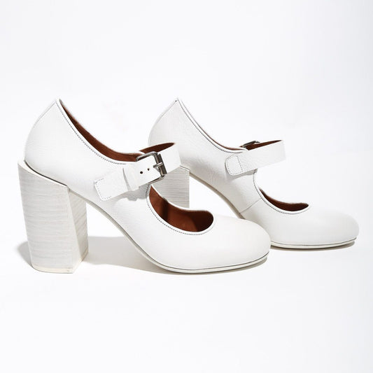 Mary Janes Marsell en cuir blanc "Nespolina", taille 41