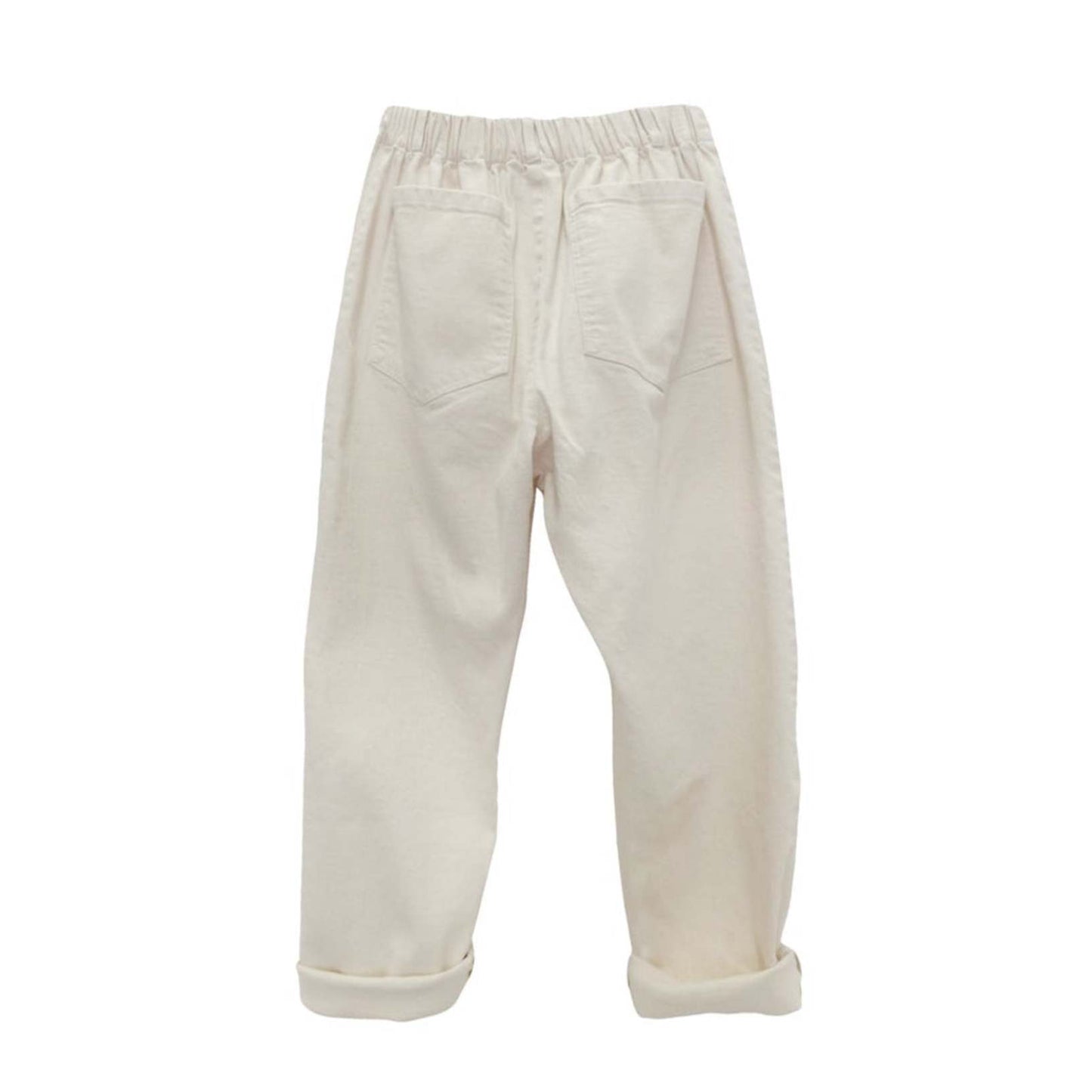 Nico Nico "Bruno" patchwork pant in off-white, Size Medium