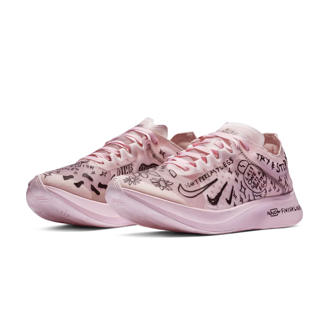 Nike x Nathan Bell "Zoom Fly SP" 'Doodles' in Pink, (MENS size 7.5) size 8.5 womens