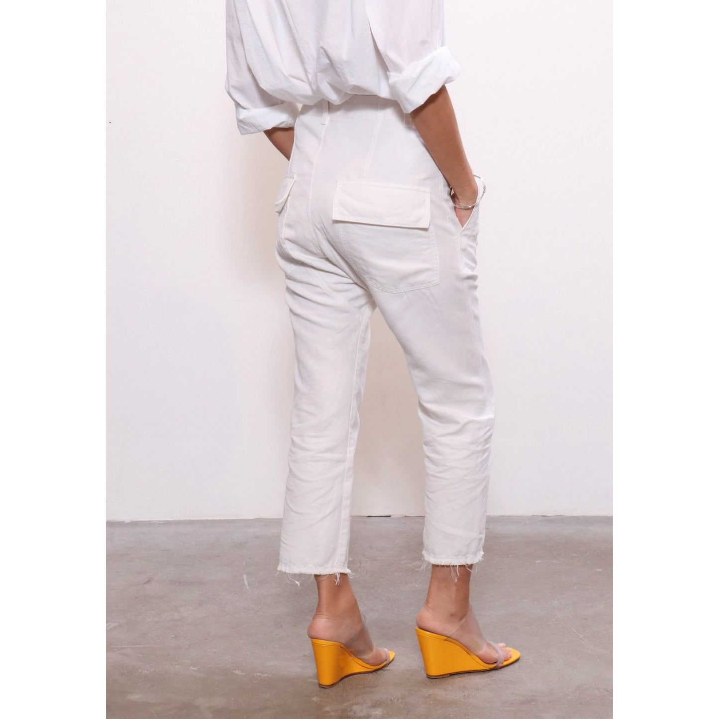 Nili Lotan Luna Pants in Eggshell, size 00 (fits like 0)