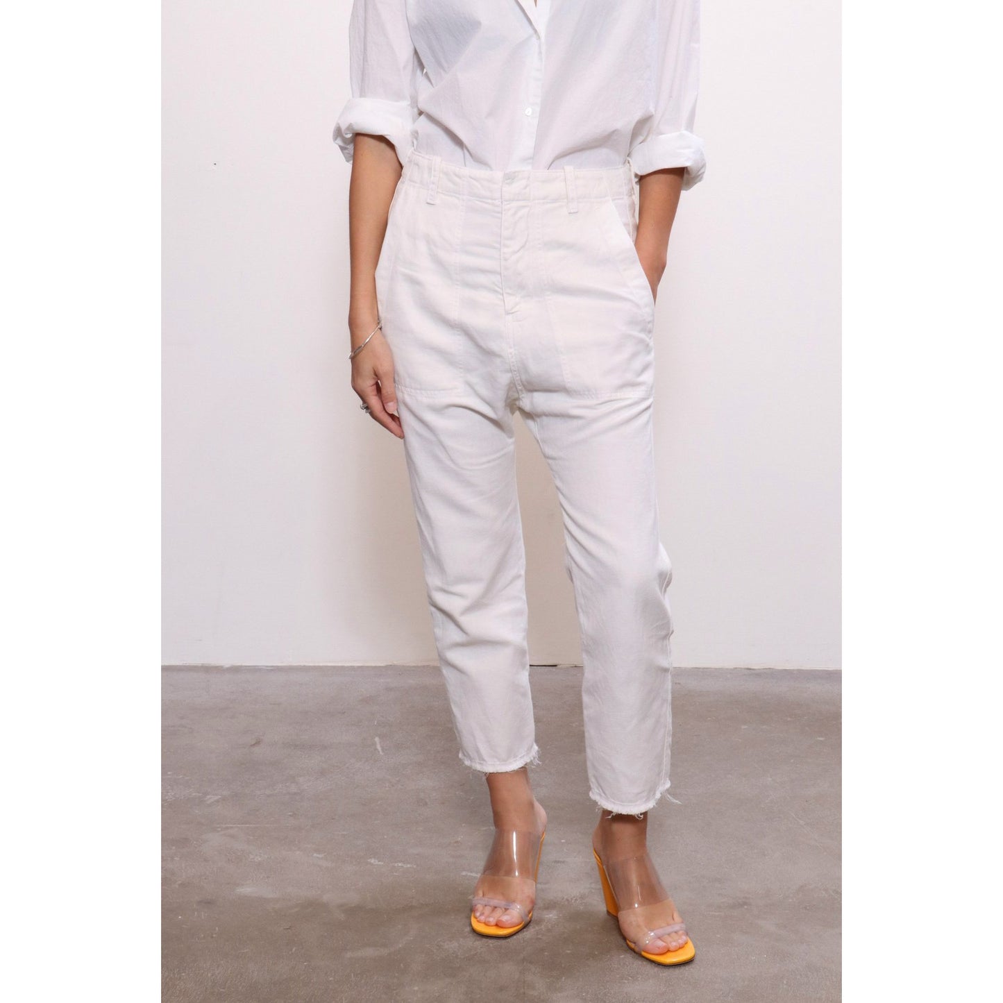 Nili Lotan Luna Pants in Eggshell, size 00 (fits like 0)