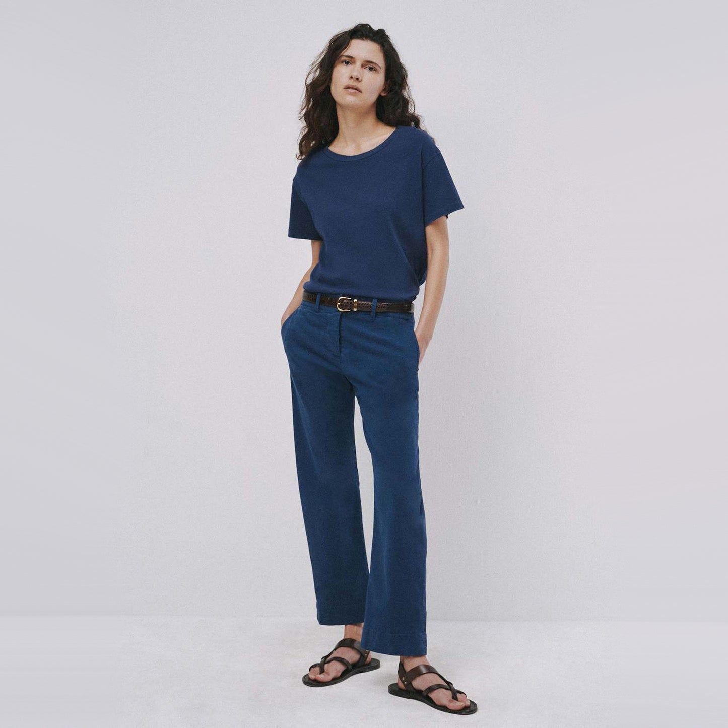 Nili Lotan "Tomboy" Pant in Marine Blue, size 2