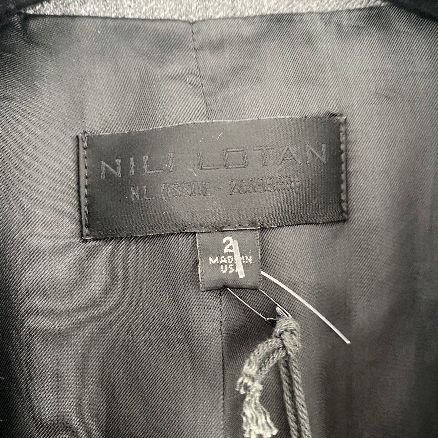 Nili Lotan "Gael" Boyfriend Blazer in Heather Grey, size 2 (fits oversize)