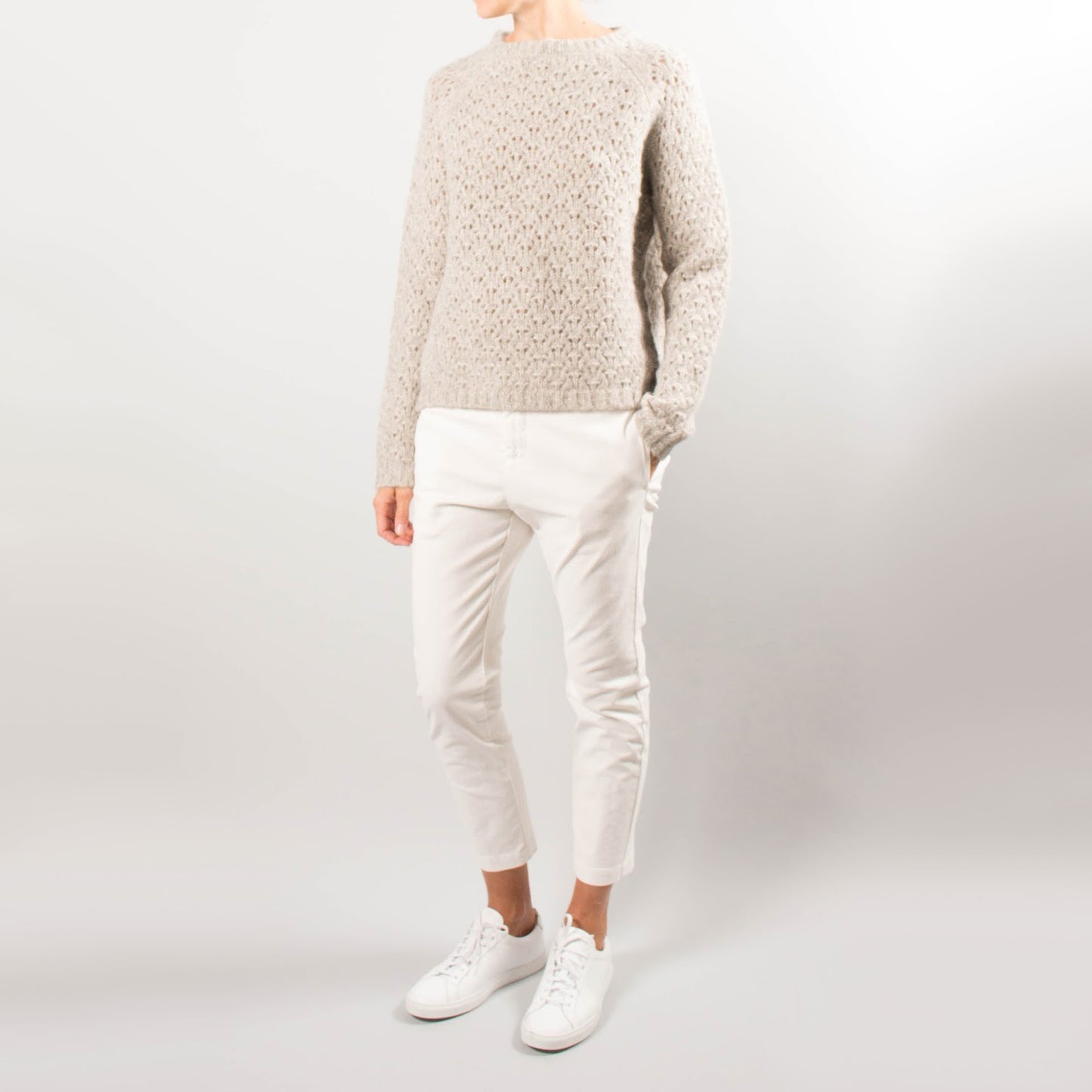 Nili Lotan "Tel Aviv" pants in "Eggshell", size 10