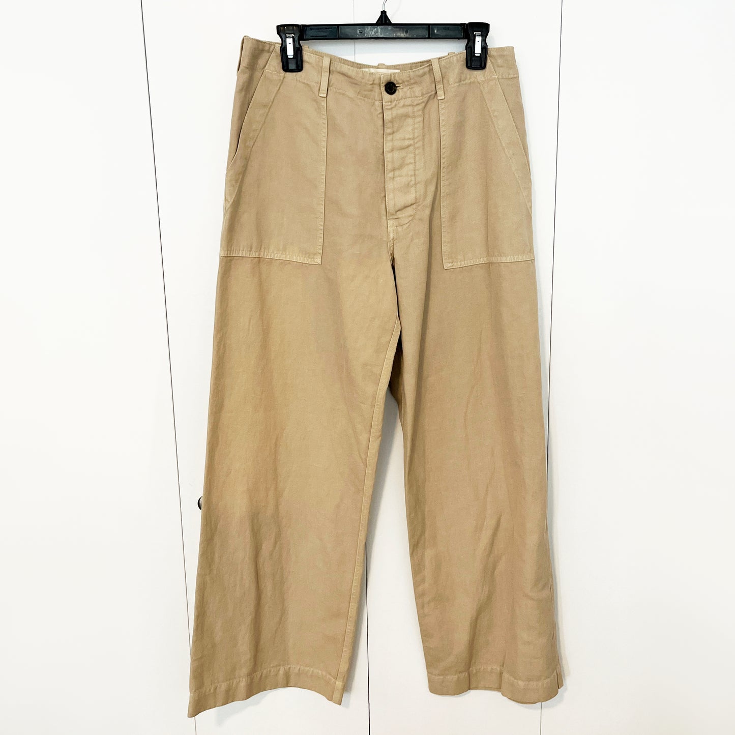 Nili Lotan Leon Boy Pant in Sandstone, Size 6