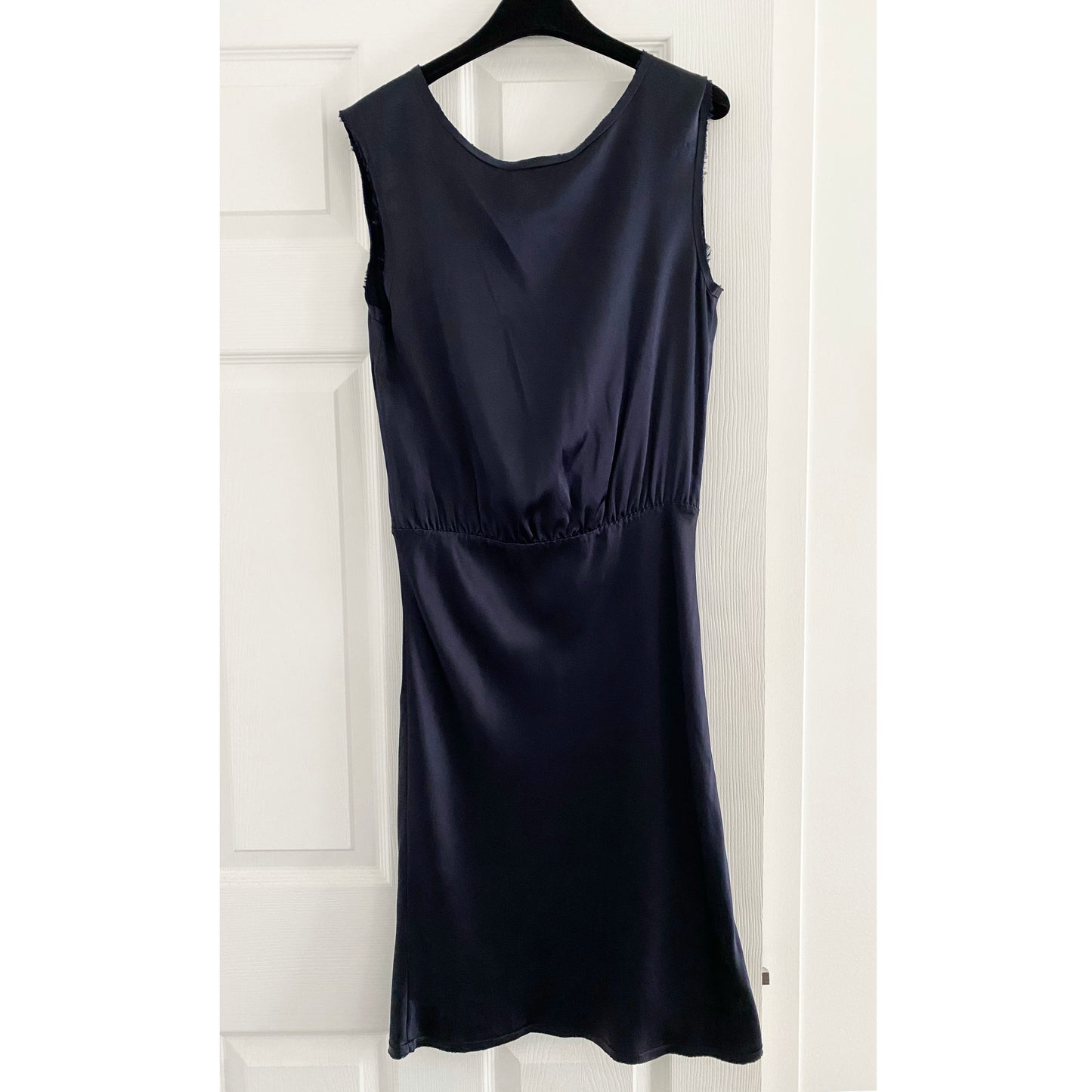 Nili Lotan "Eva" Navy Satin Dress, size XS