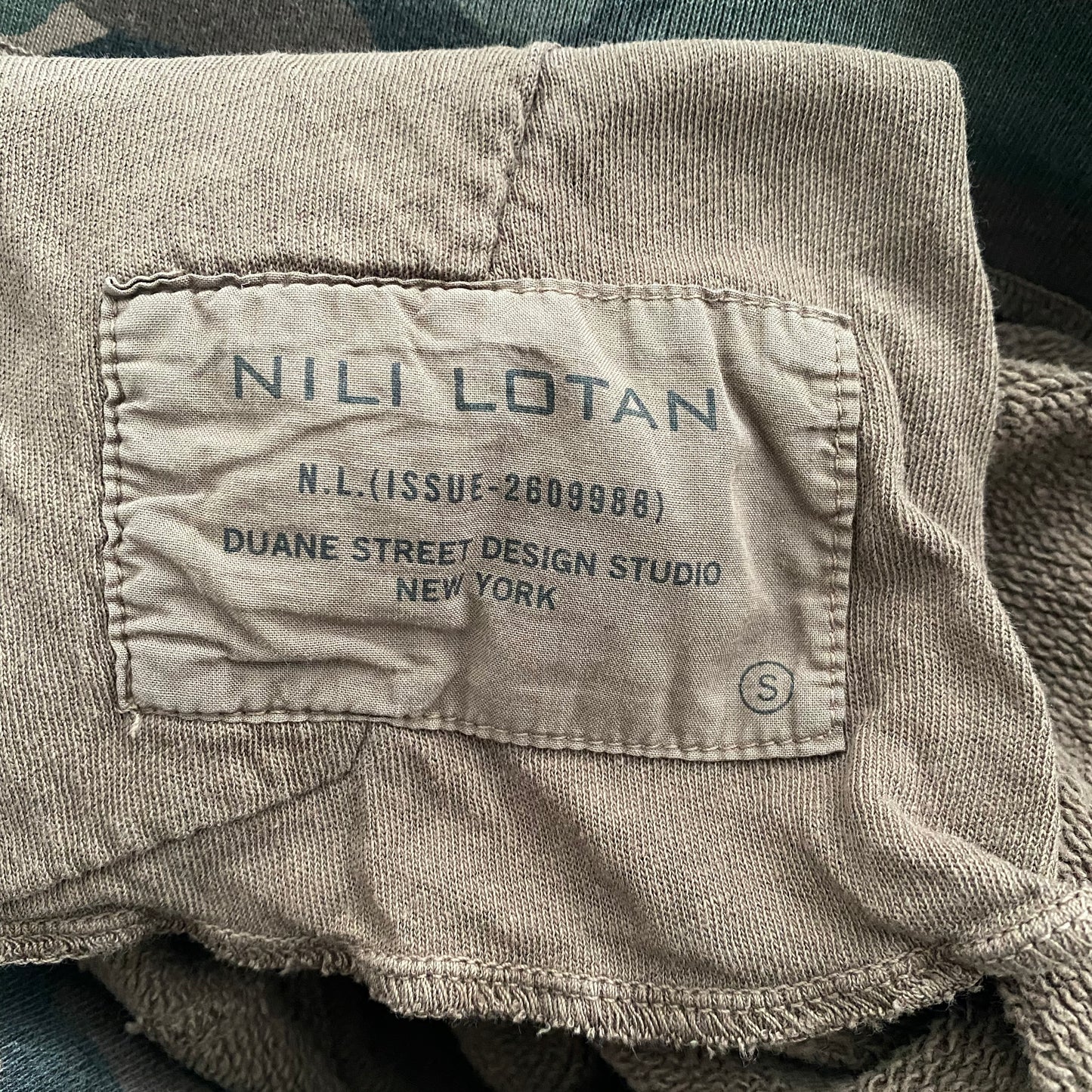 Nili Lotan "Nolan" Sweatpant in Brown Camo Print, size Small