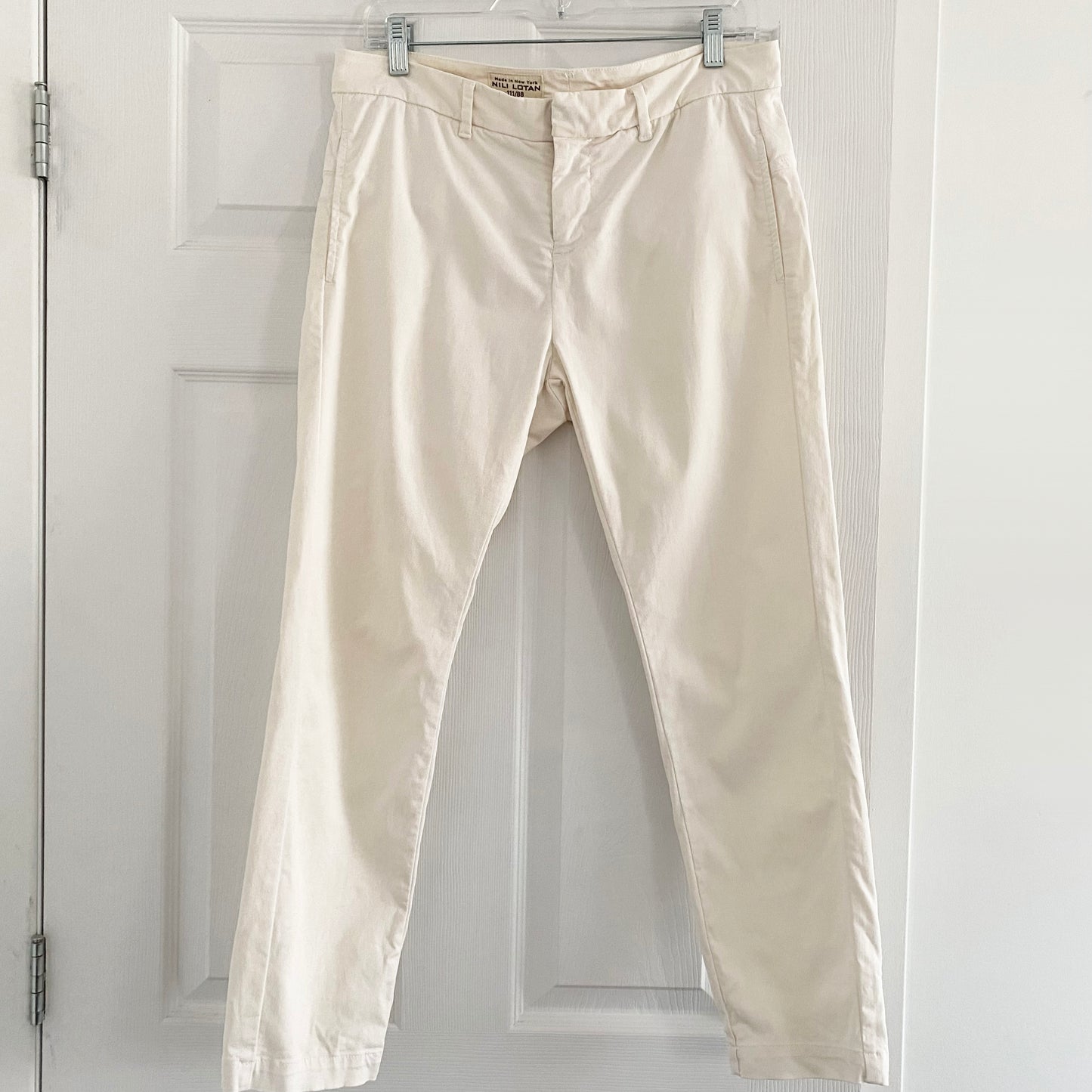 Nili Lotan "Tel Aviv" Pant in Eggshell, size 2