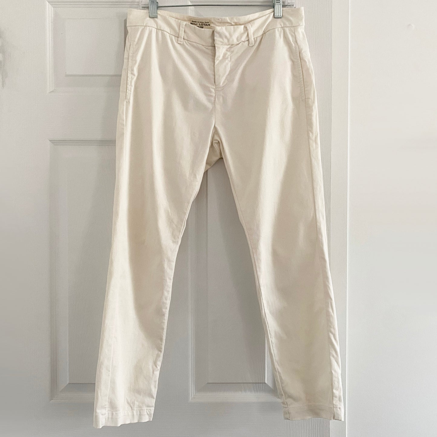 Nili Lotan "Tel Aviv" Pant in Eggshell, size 2