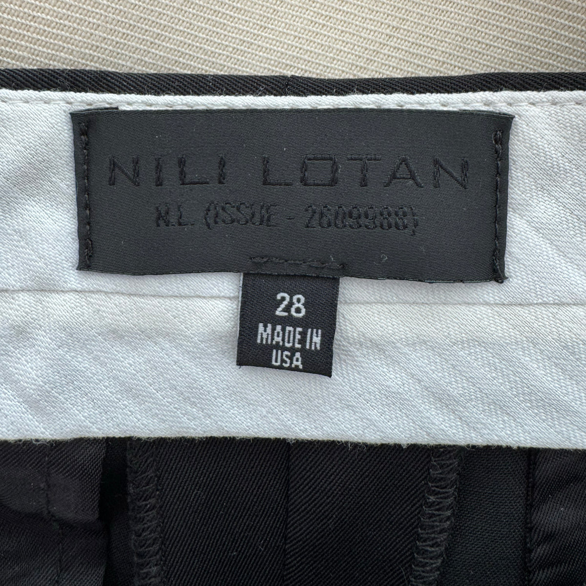 ** MENS ** Nili Lotan "Tel Aviv" Pant in Black, size 28