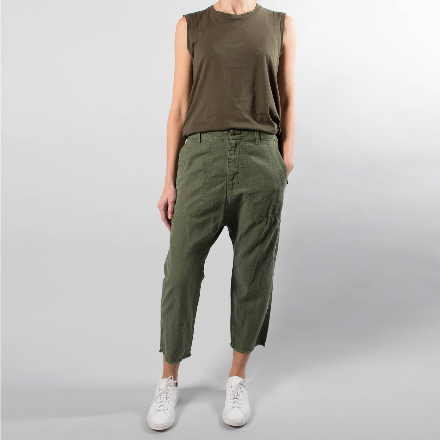 Nili Lotan "Luna" pant in green, size 4