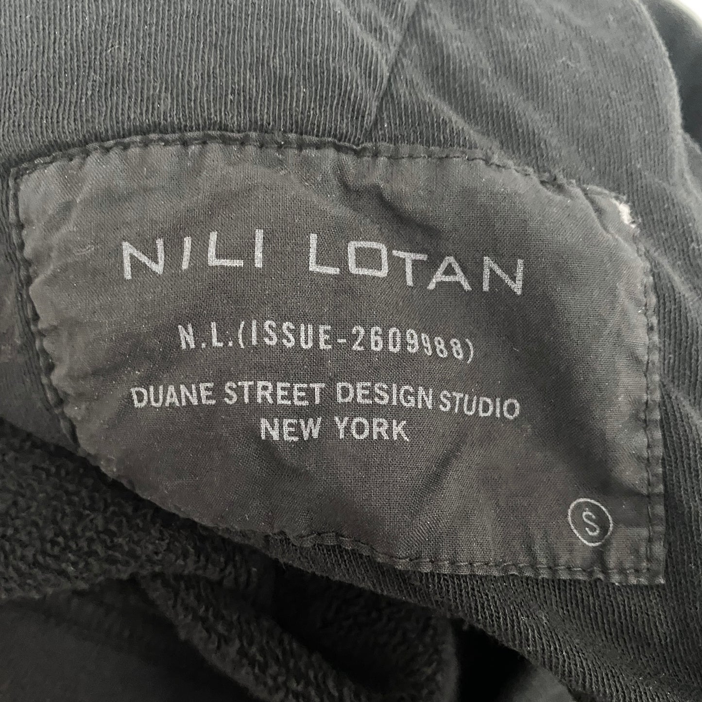 Nili Lotan Nolan Sweatpant in Washed black, Size Small