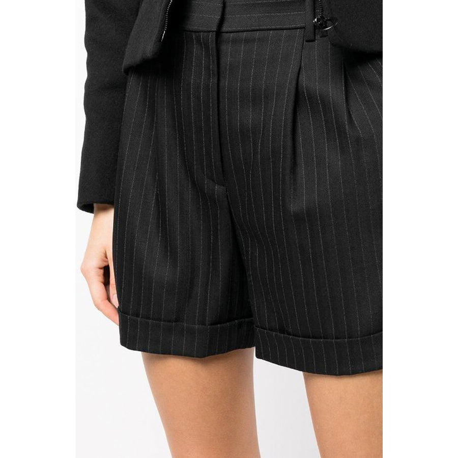 Nili Lotan "Angeline" Pinstripe Wool Shorts, size 2