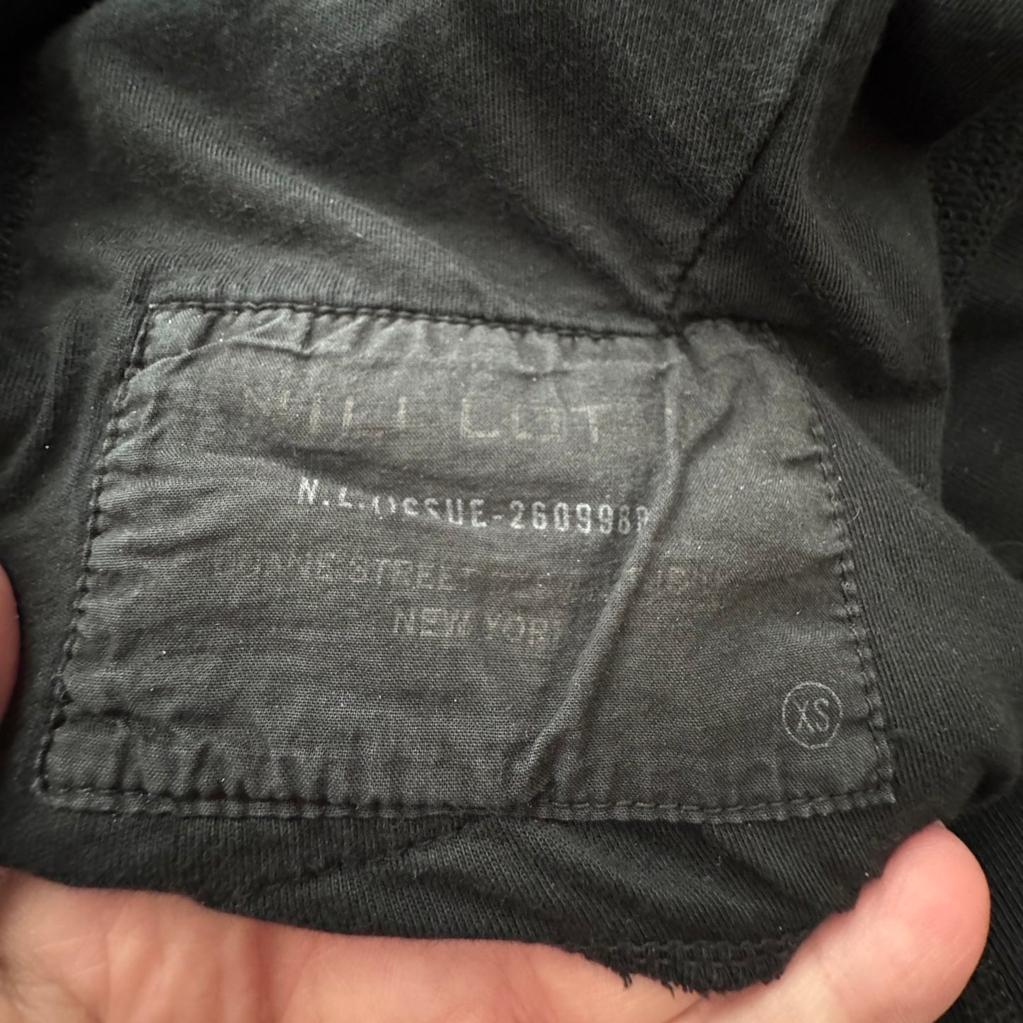 Pantalon de survêtement Nili Lotan Nolan en noir délavé, taille L (convient à M/L)