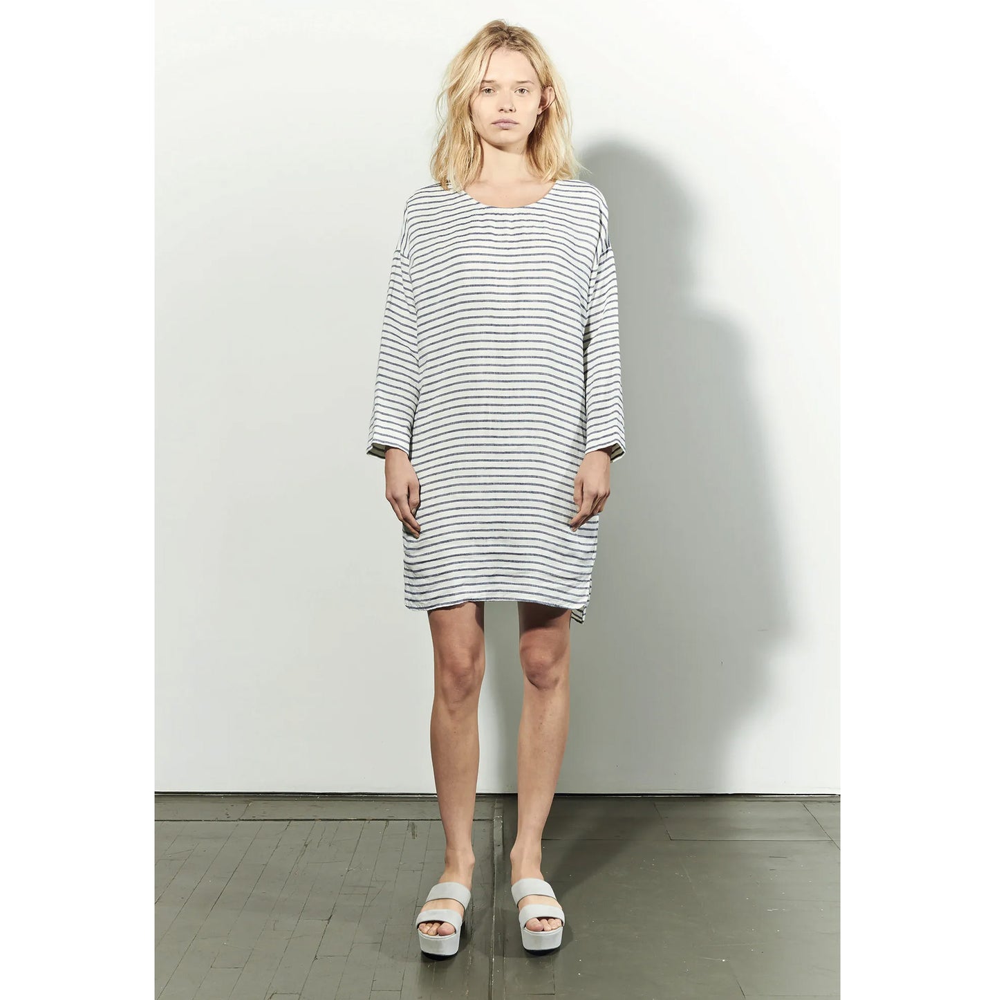 Nili Lotan Striped Linen Dress, size Medium