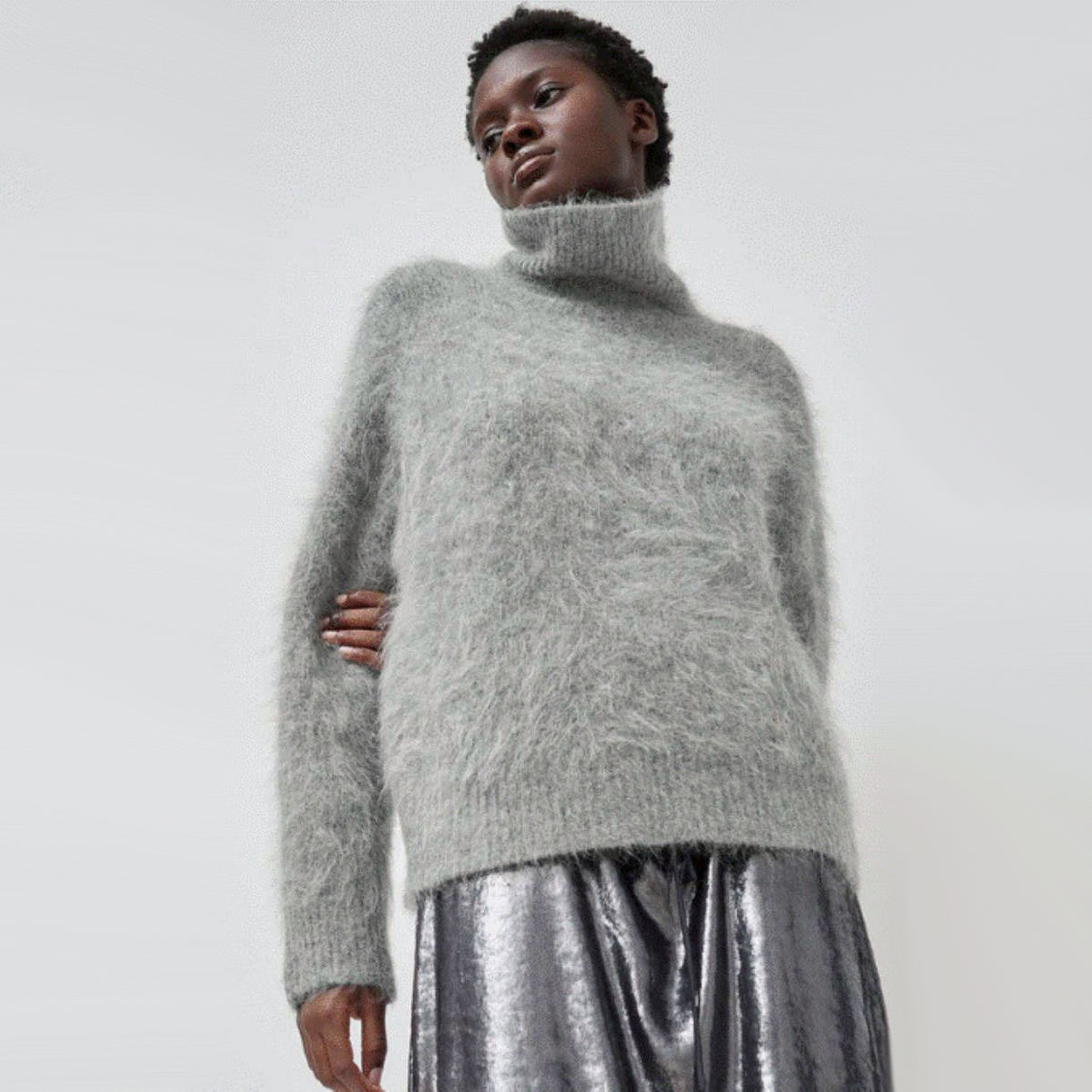 No. 6 Store "Miles" Sweater in Grey, size Medium
