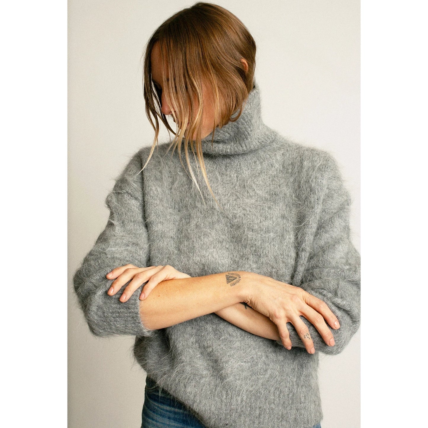 No. 6 Store "Miles" Sweater in Grey, size Medium