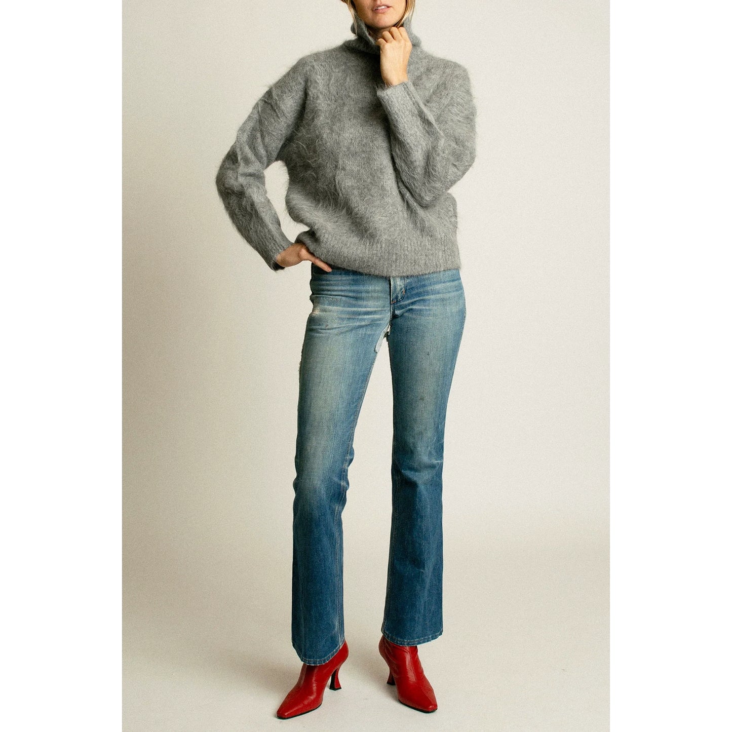 No. 6 Store "Miles" Sweater in Grey, size Medium