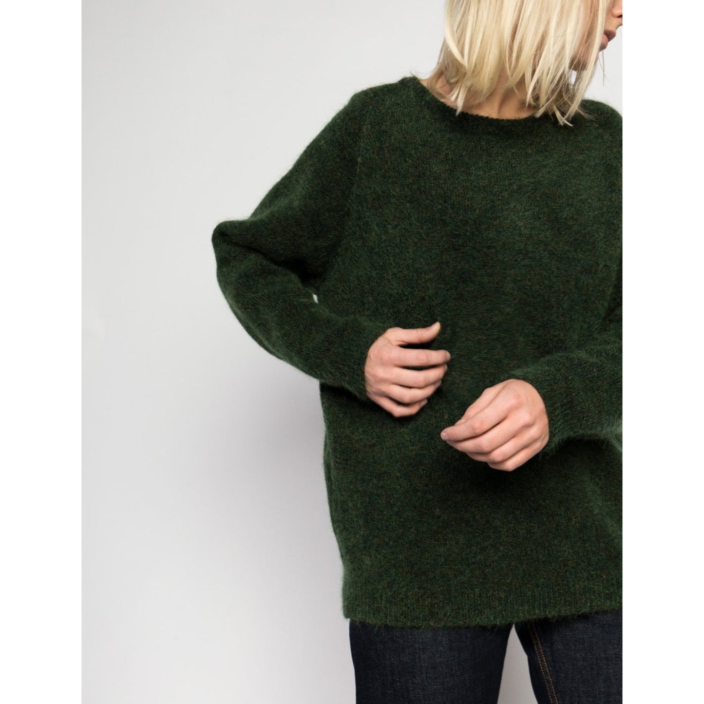 Norse Projects "Ajo" Sweater in Green, size Small