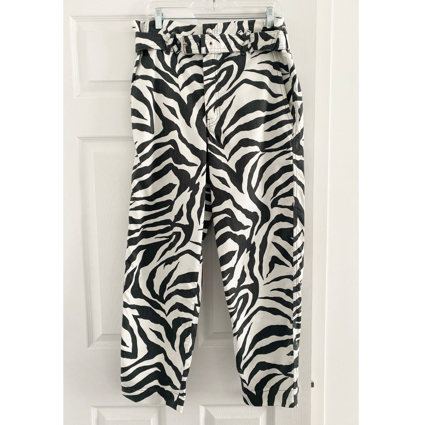 Overlover Zebra Print "Carlyle" Pant, size 30