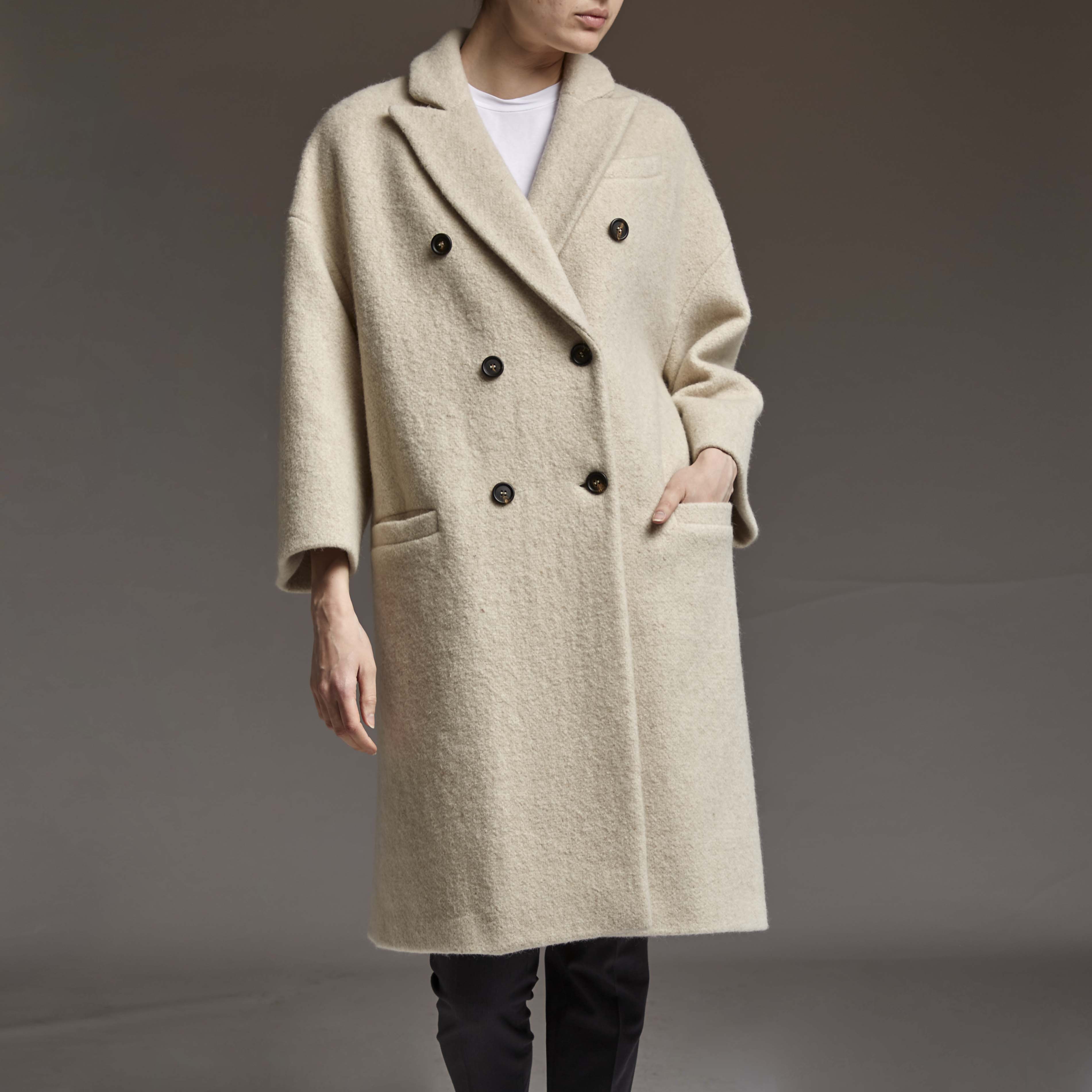 Brunello cucinelli alpaca outlet coat