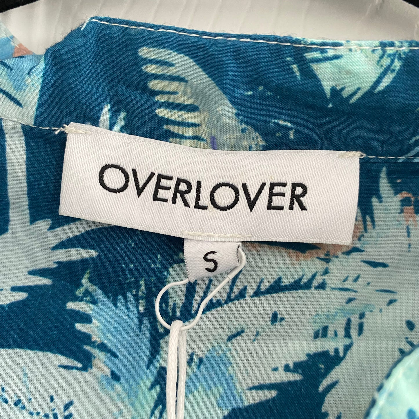 Overlover "Lloyd" Printed Romper in Blue, size Small