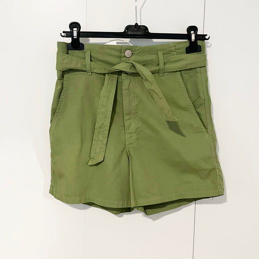 Overlover Green Shorts w Tie Waist, size XS