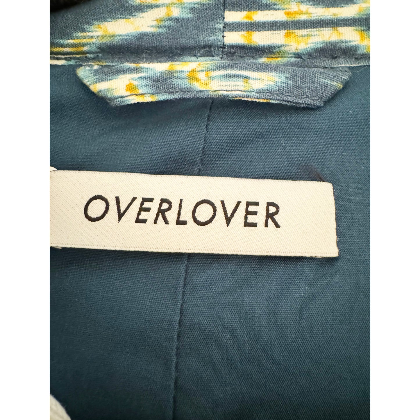 Overlover Ikat Print Jacket, size Small