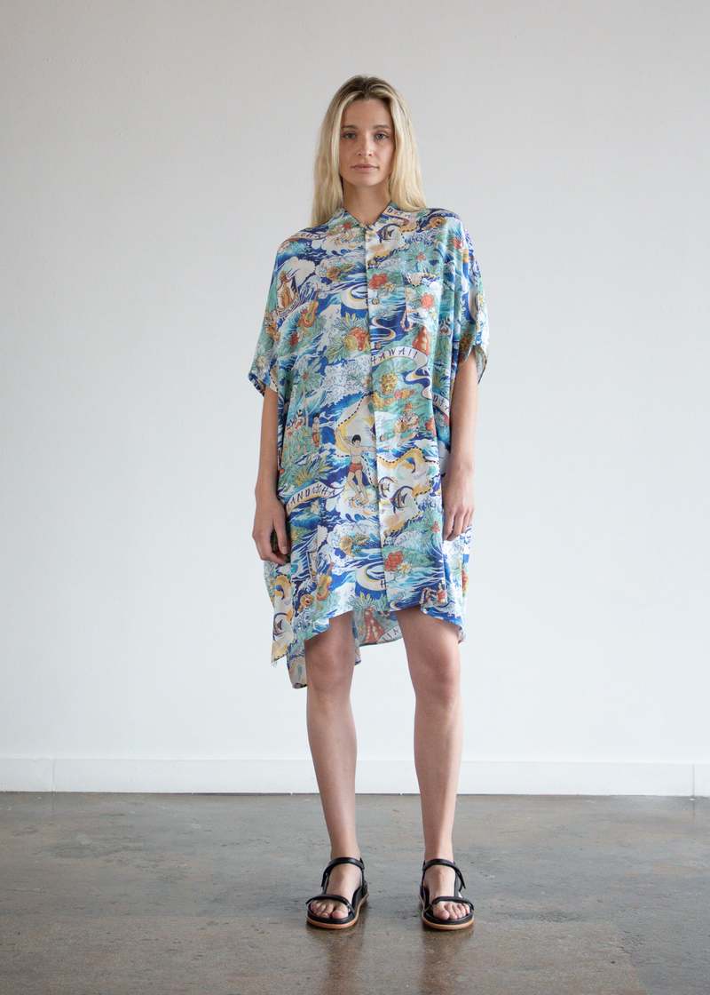 R13 Oversize Boxy Hawaiian Dress, size XXS (fits like XS)
