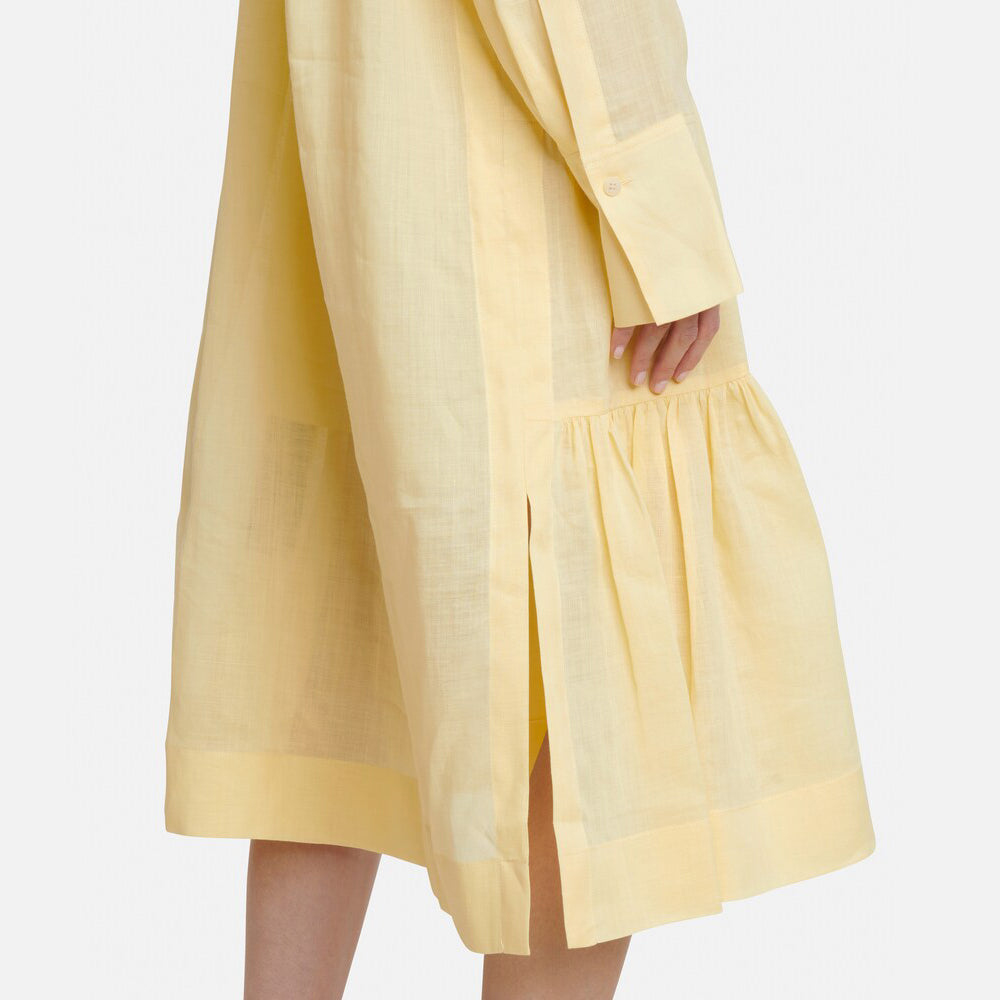 Robe Joseph Pale Yellow Ramie « Dan », taille 34 (convient comme taille 2)