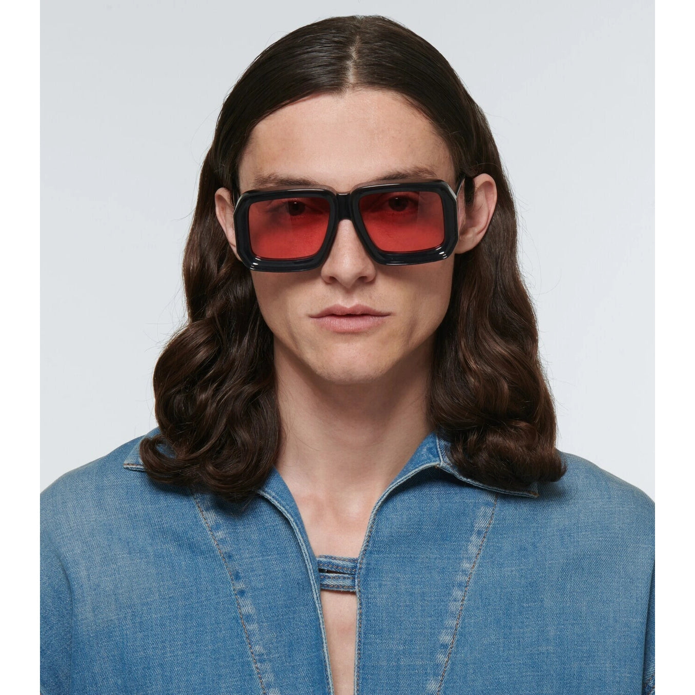 Loewe x Paula's Ibiza 'Dive In Mask' Sunglasses in "Shiny Black"
