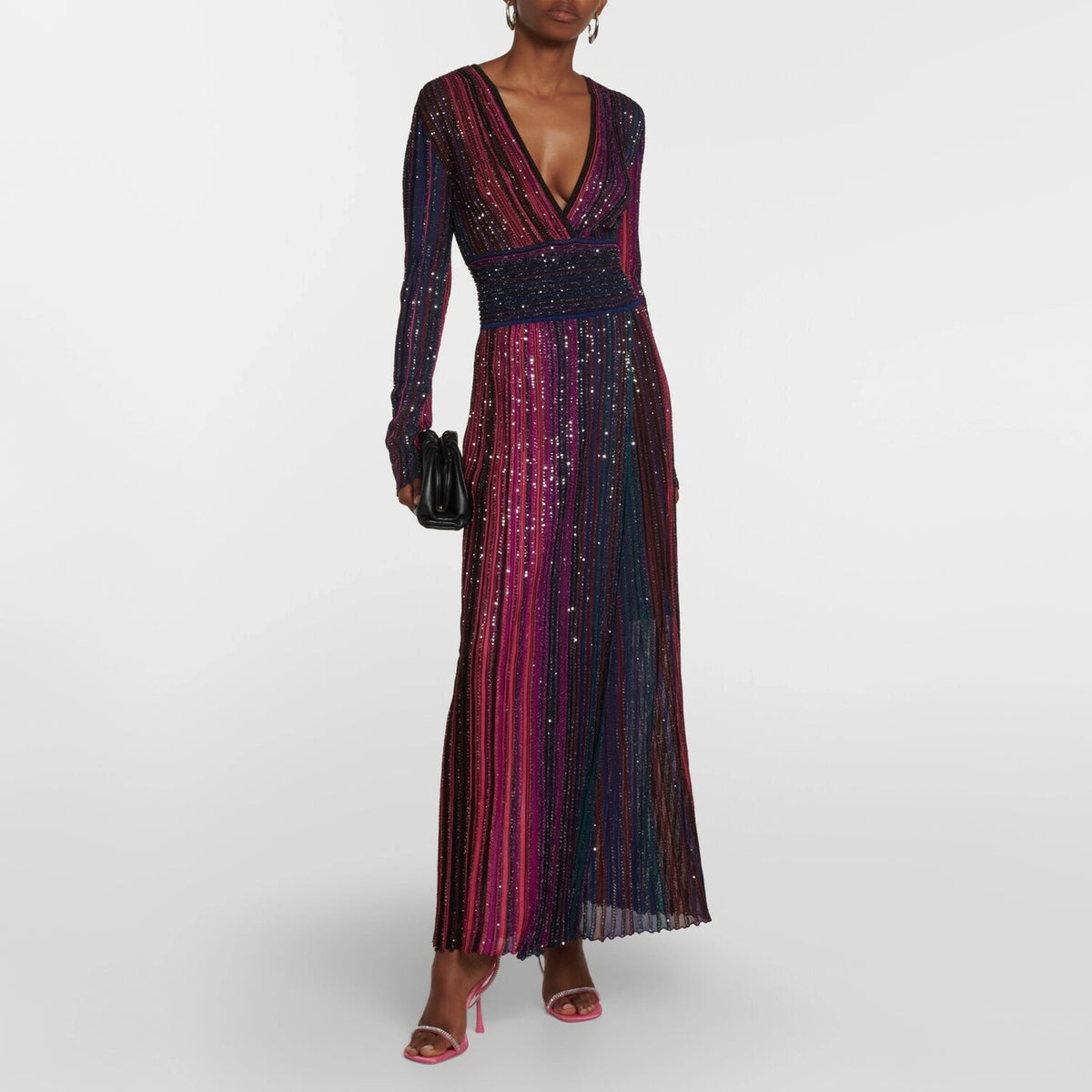 Missoni Sequined Striped Gown, size 44